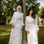 Floral Print Pleated Dress