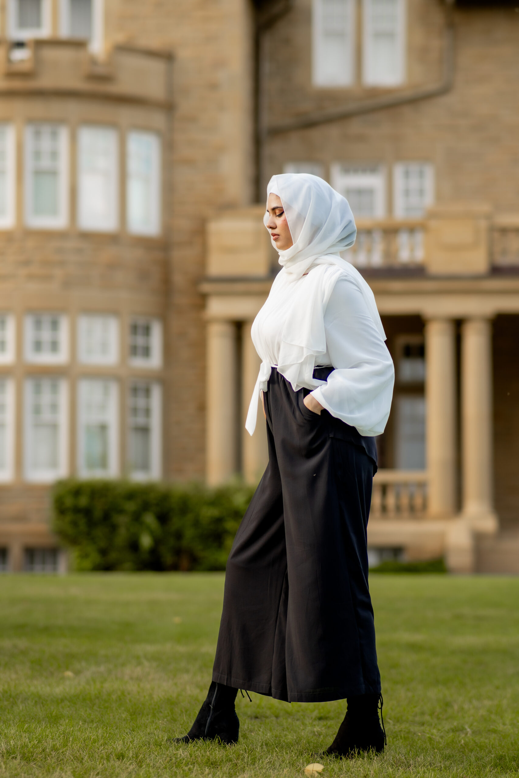 Wide-Legged Modest Jumpsuit